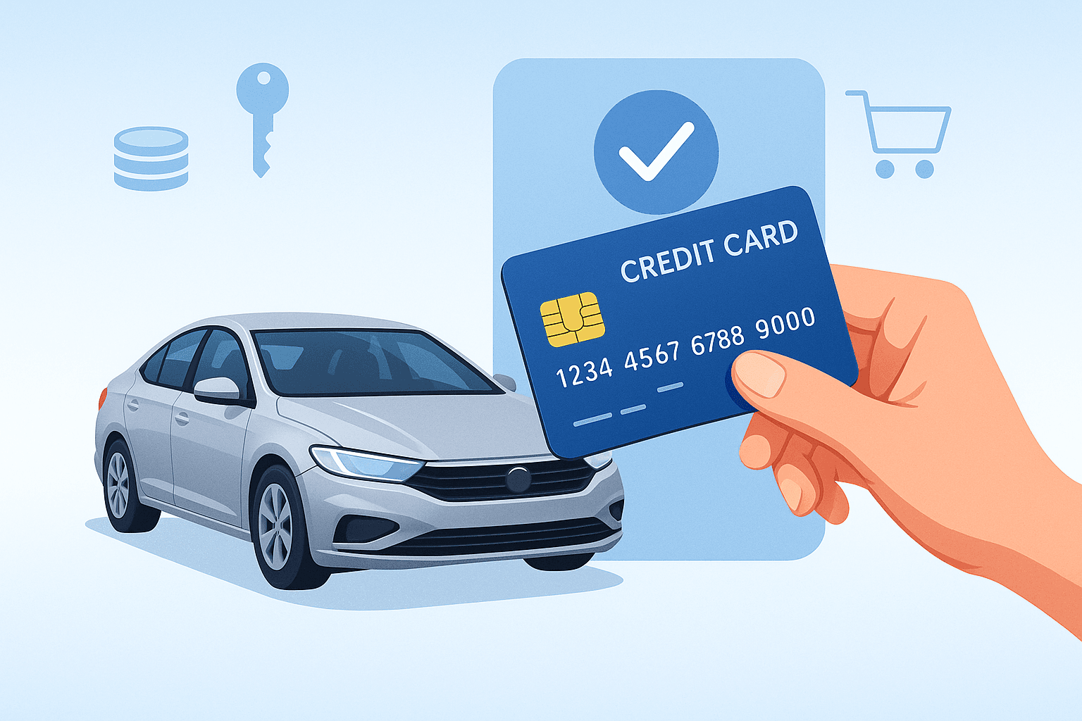 Buy a car with credit card and earn rewards